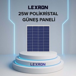 Lexron 25W Polikristal Güneş Paneli Lexron 25W Polikristal Güneş Paneli